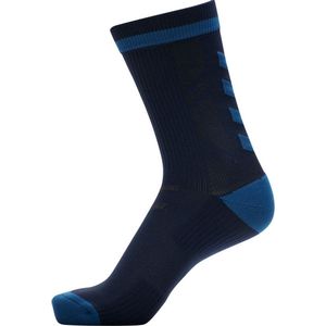 Hummel - Elite Indoor Sock Low - Sportsok - Dark Sapphire/Blue Coral - Vochtregulatie, Antibacterieel