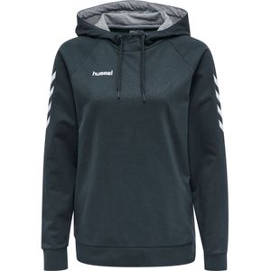 Hummel - HMLGO Cotton Hoodie - Sweater - Groen - Katoen/Polyester