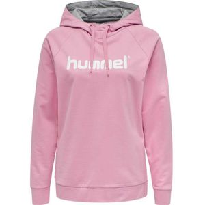 Hummel - HMLGO Cotton Logo Hoodie - Sweater - Zwart - Katoen/Polyester