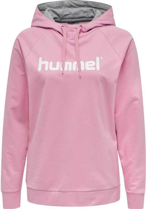 Hummel - HMLGO Cotton Logo Hoodie - Sweater - Zwart - Katoen/Polyester