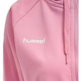 hummel Katoenen Hoodie met Ritssluiting voor Vrouwen - Sportieve Schouderchevrons