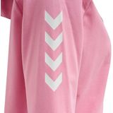 hummel Katoenen Hoodie met Ritssluiting voor Vrouwen - Sportieve Schouderchevrons