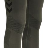 Hummel First SS Training Tight Dames - thermobroek - bruin - Vrouwen