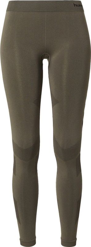 Hummel First SS Training Tight Dames - thermobroek - bruin - Vrouwen