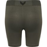 Hummel - hmlfirst - Damescompressieshort - Zwart - Stretchstof