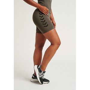 Hummel - hmlfirst - Damescompressieshort - Zwart - Stretchstof