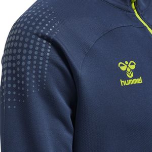 Hummel - Lead Poly Jas - Zwart - Lichtgewicht Sweatstof - Volledige Ritssluiting