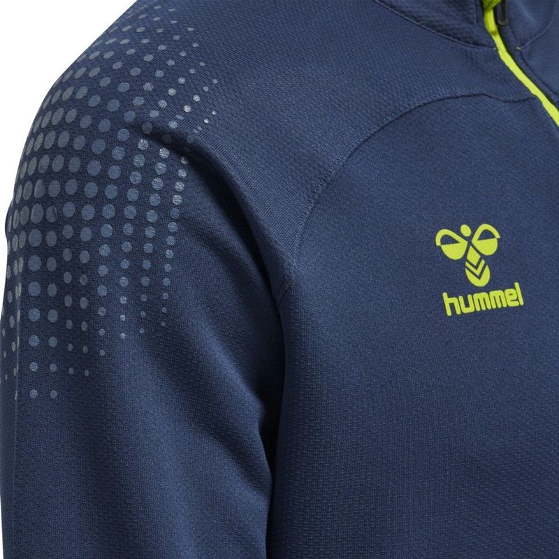 Hummel - Lead Poly Jas - Zwart - Lichtgewicht Sweatstof - Volledige Ritssluiting