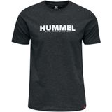 Hummel - hmlLEGACY - T-shirt - Zwart - Katoen - Gedrukt Logo