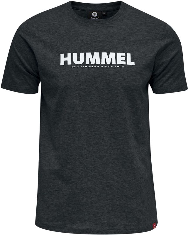 Hummel - hmlLEGACY - T-shirt - Zwart - Katoen - Gedrukt Logo