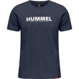 Hummel - hmllegacy - T-shirt - Zwart - Katoen - Gedrukt Logo