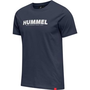 Hummel - hmllegacy - T-shirt - Zwart - Katoen - Gedrukt Logo