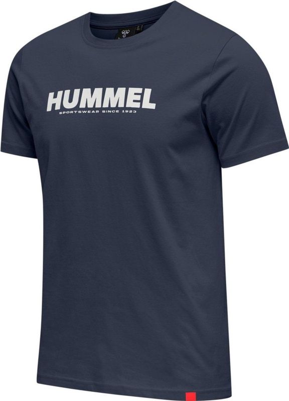 Hummel - hmllegacy - T-shirt - Zwart - Katoen - Gedrukt Logo