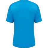 Hummel - Tricot - Azuur - V-hals - Normale Pasvorm - Kwartmouw