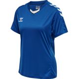 Hummel - Tricot - Blauw/Wit - Sporttop - Ronde Hals - Normale Pasvorm