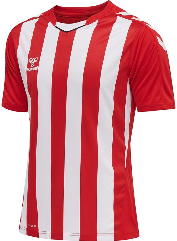 Hummel - Hmlcore XK Striped Jersey S/S - Sporttop - True Red/White