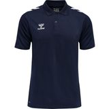 Hummel - Hmlcore Poloshirt - Blauw - Ademend - Sneldrogend - Polyester Piqué