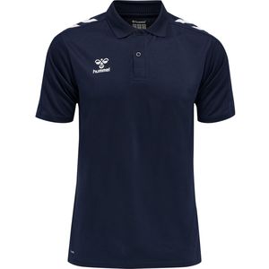Hummel - Hmlcore Poloshirt - Blauw - Ademend - Sneldrogend - Polyester Piqué