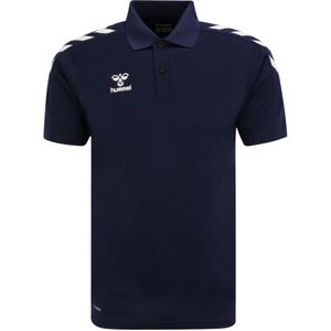 Hummel - Hmlcore Poloshirt - Blauw - Ademend - Sneldrogend - Polyester Piqué