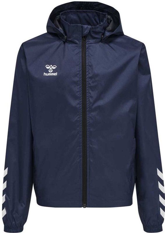 hmlCORE XK Spray Jacket - Kids - Zwart - Waterafstotend - Met Ritszakken