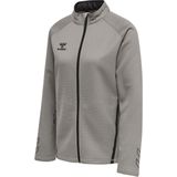 HUMMEL - Full Zip Sweatshirt - Dames - Grijs - Katoen