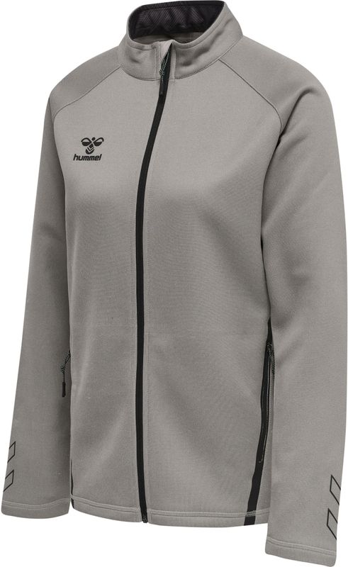HUMMEL - Full Zip Sweatshirt - Dames - Grijs - Katoen