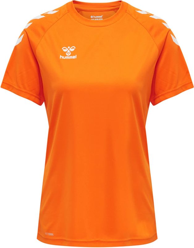 Hummel Core Xk Core Poly T-shirt Met Korte Mouwen Oranje XS Vrouw