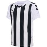 Hummel - Core XK - Functioneel Shirt - Zwart/Wit/Wolwit - Jersey, V-hals, Kwartmouw