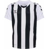 Hummel - Core XK - Functioneel Shirt - Zwart/Wit/Wolwit - Jersey, V-hals, Kwartmouw