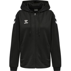 Hummel - Core Xk Poly Sweatshirt - Zwart - Sweatstof - Ritssluiting Capuchon