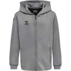 Hummel - hmlCORE XK POLY ZIP HOOD SWEAT - Kids - Zwart - Polyester