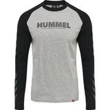 Hummel - Hmllegacy Blocked T-shirt - Unisex - Zwart - Katoenmix