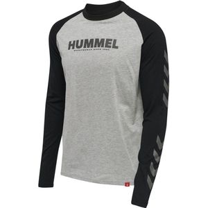 Hummel - Hmllegacy Blocked T-shirt - Unisex - Zwart - Katoenmix