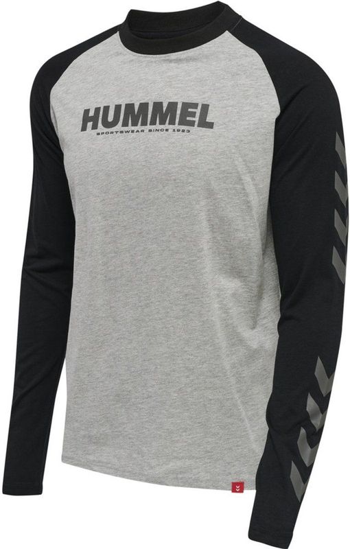 Hummel - Hmllegacy Blocked T-shirt - Unisex - Zwart - Katoenmix