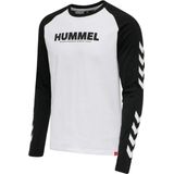 hummel - LEGACY BLOCKED - T-shirt - Zwart - Jersey