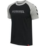 Hummel - Legacy Blocked - T-shirt - Groen - 95% Katoen - 5% Elastaan