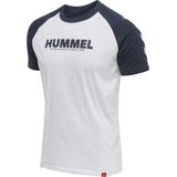 Hummel - Legacy Blocked - T-shirt - Rood - Katoen/Polyester