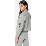 Hummel - Legacy Nikka - Cropped Half Rits Sweatshirt - Grijs
