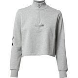 Hummel - Legacy Nikka - Cropped Half Rits Sweatshirt - Grijs