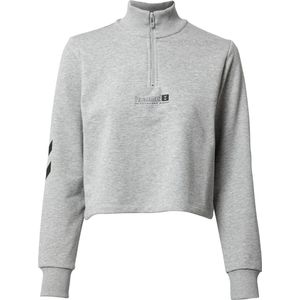 Hummel - Legacy Nikka - Cropped Half Rits Sweatshirt - Grijs