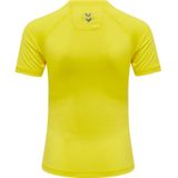 Hummel - HML First Performance - T-shirt - Geen Kleur - 88% Polyester 12% Elastaan