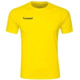 Hummel - HML First Performance - T-shirt - Geen Kleur - 88% Polyester 12% Elastaan