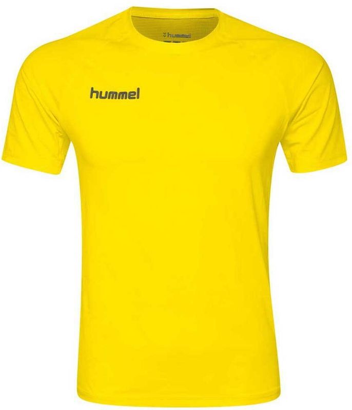 Hummel - HML First Performance - T-shirt - Geen Kleur - 88% Polyester 12% Elastaan