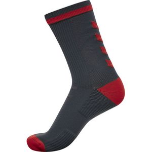 Hummel Socken Elite Indoor Sock Low Pa Ebony/Flame Scarlet-27-30