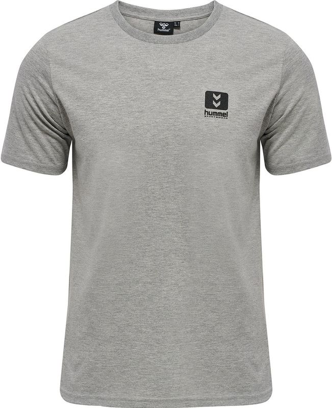 Hummel - hmlLGC Graham - T-shirt - Grijs - Katoen