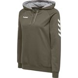 Hummel Go Cotton Hoodie Dames - Sporttruien - bruin/wit - Vrouwen