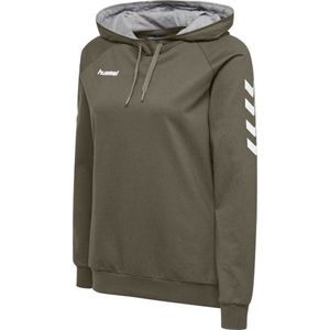 Hummel Go Cotton Hoodie Dames - Sporttruien - bruin/wit - Vrouwen