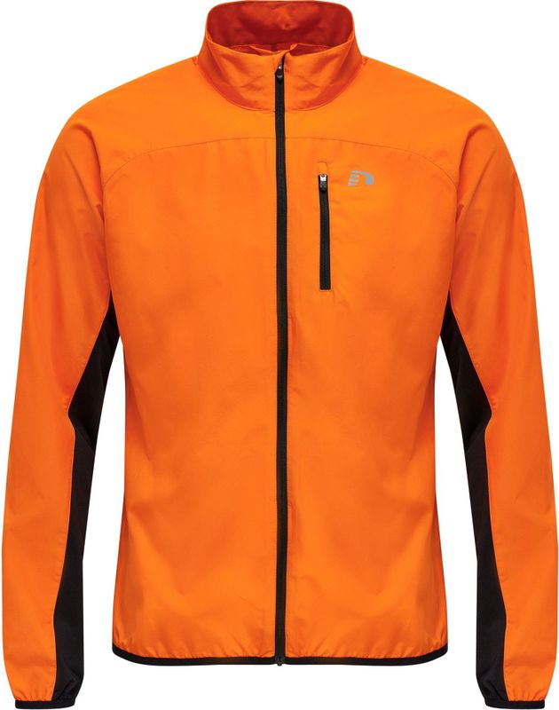 Newline - Core - Jas - Zwart - Geweven Polyester - Reflecterende Logo-opdruk