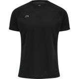 Newline - Shirt - Zwart/Wit - Gerecycled Materiaal - Ronde Hals - Kwartmouw