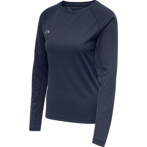 Newline - Core Running - T-shirt - Zwart - Lange Mouwen, Reflecterende Logo-opdruk